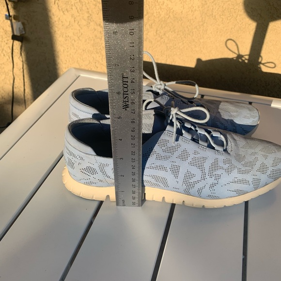 Cole Haan zero grand baby blue leather sneakers perforated size 10B - Picture 6 of 13